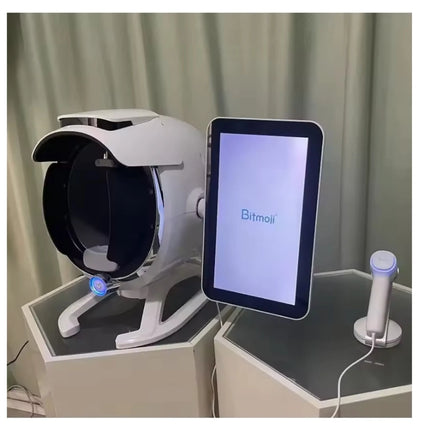 2026 High-configuration 36 million A6 intelligent 3D digital AI facial visual skin analyzer with handheld microscopic detector