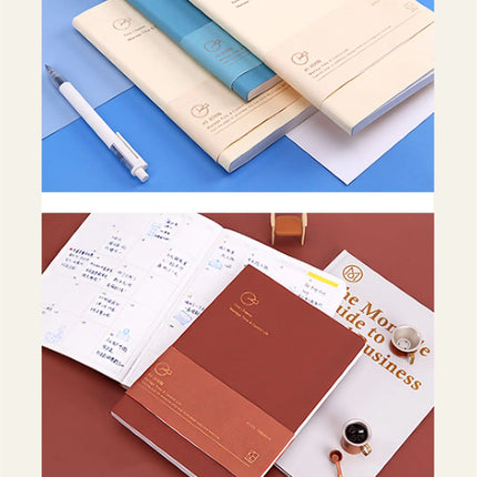 Kinbor Weekly Planner Notebook UnDated Agenda Schedule Daily Monthly Journal Book Portable Record Diary Plan Notepad Stationery
