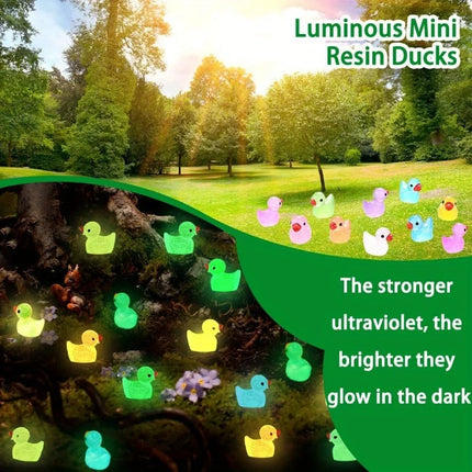 Mini Light Up Ducks,  Cute Resin Creative Handmade Decorations, Holiday Party Favors, Birthday Gifts, Interior Decorations