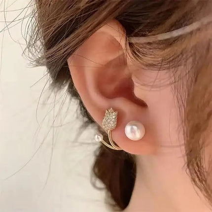 Korean Fashion Seven Star Zircon Earrings For Women Jewelry 2026 Trending New Luxury Women's Crystal Stars Stud Earrings Gifts