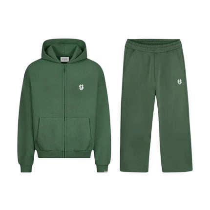 Gothic Retro Graphic Loose Sports Zipper Hoodie Suit Men's and Women's Y2K New Harajuku Hip-Hop Casual Joker Pants Street Wear