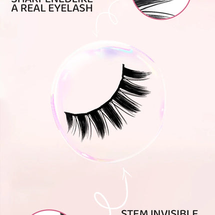 DINGSEN 5 Pairs Manga Lashes Eyes Lashes Soft Natural Long Eyelashes Fake Lashes Anime Wispy Strip False Eyelashes Makeup