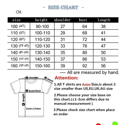 Summer Children Fashion Brand Letter Print Cotton Breathable T-shirt Kids Short Sleeve Sport Tees Tops Boy Girl Clothes