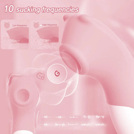 Clit Sucking Vibrator 10 Speed Vibrating Sucker Oral Suction Nipple Clitoris Stimulator Sex Toys For Women Masturbator Product