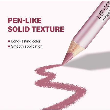 Lakerain Easy To Wear Non-stick Cup Lip Contouring Lip gloss lipstick Pen 4 Colors Lipliner Pencil Waterproof Matte Cosmetics