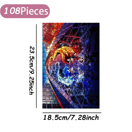 Sonic the Hedgehog Jigsaw Puzzle 108/200/300/500/1000 Pieces Wooden  Puzzle High Quality Birthday gift