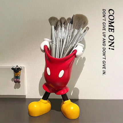 Viral Pants-Pulling Pen Holder | Vanity Organizer & Desktop Toy (Brushes/Eyebrow Pencils Storage)
