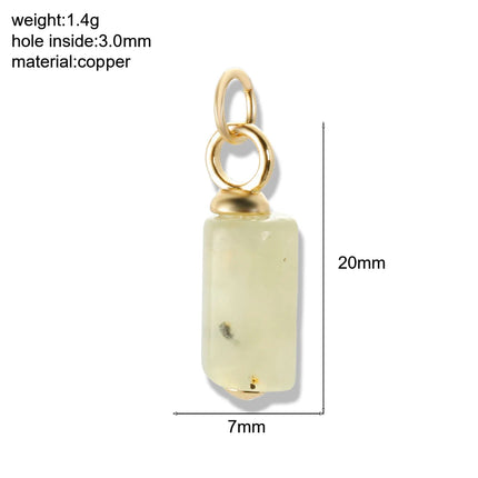 Bohemian Natural Stone Bead Charms For Jewelry Making Supplies Blue Green Stone Zircon Dijes Diy Earrings Bracelet Necklace