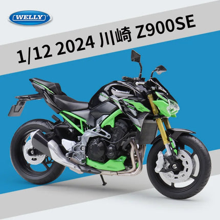 Welly 1:12 2024 Kawasaki Z900 SE Simulated Alloy Diecast Heavy Duty Motorcycle Model For Collection Decoration Gift Hobbyists