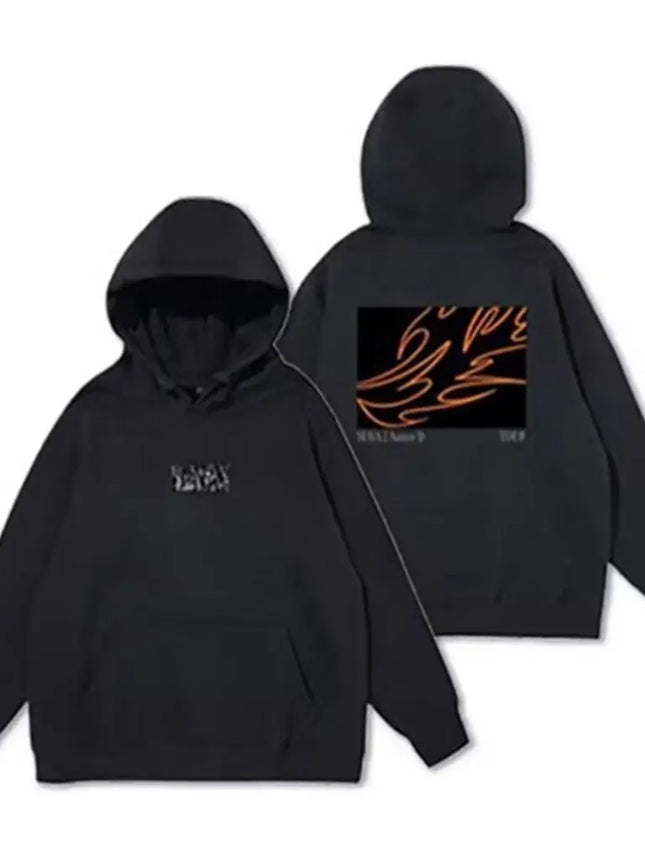 Kpop Agust D D-DAY US Solo Tour Hooded Cardigan Long Sleeved Diamon Coat Cotton Y2K Oversize Pullover Couple Sweatshirt Hooded