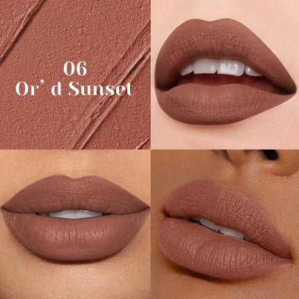 1pc Matte Nude Lipstick Smooth Texture Long-Lasting Water Resistance No Fading Ideal Christmas Gift Makeup for Women
