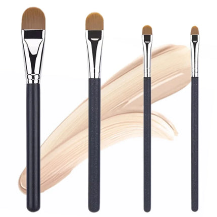 Ultra-thin Foundation Concealer Brushes 4-type Sizes Professional Liquid Foundation Cream Soft Hair Makeup Brush Make Up Tools