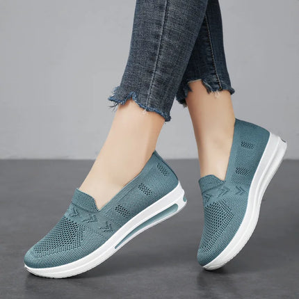 Spring New Women's Sports Shoes, Fashionable, Breathable, Lightweight, Non-slip, Wear-resistant, Casual Sports Shoes, Flat Shoes