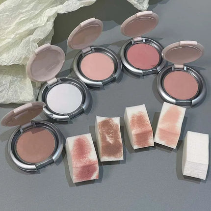 Matte Natural Cheek Tint White Brighten Face Waterproof Low saturation Nude Contouring Cosmetics Blush Powder Soft Female Makeup