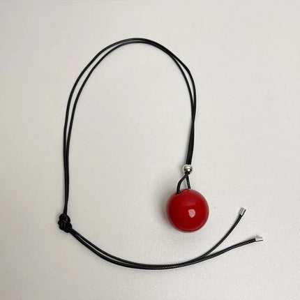 2025 New Arrival Metal Ball Pendant Necklace for Women Fashion Design Long Adjustable Sweater Chain Jewelry Accessories