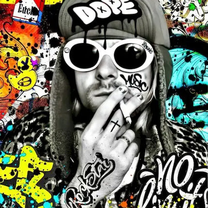 Graffiti Pop Artwork Famous Portrait Canvas Painting Posters Street Wall Art Picture for Living Room Home Decoration