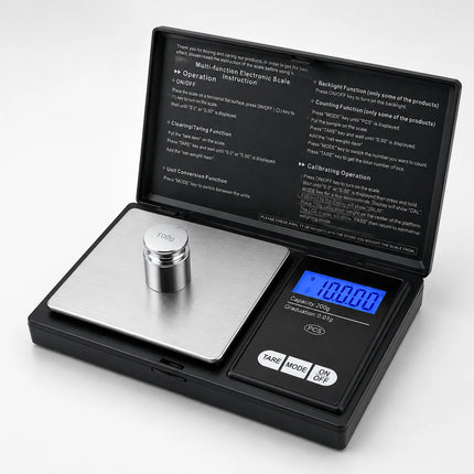 Mini Electronic Scale Pocket Digital Scale for Gold Sterling Silver Jewelry Scale Precision Scale 200/500g/1000gX0.01g/0.1g