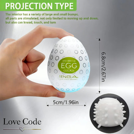 Mini Cup Masturbator Egg Shape Portable Stimulator Penis Massager Soft Rubber Adult Sex Toys for Men Realistic Vagina Pocket