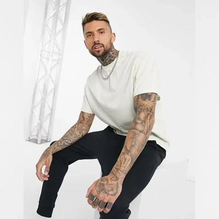 Customized Printed Leisure T-Shirt Tee DIY Your Own Design Like Photo Or Logo White T-shirt Fashion Custom Men's Tops T-shirt