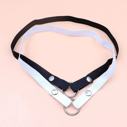 Adjustable Anti-Off Male Chastity Cage Device With Auxiliary Belt And Two-Way Widen Elastic Band Rope Sexy Underwear For Men