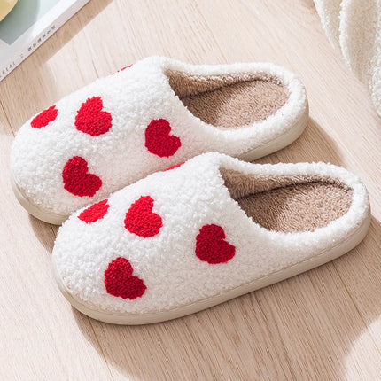 Women Indoor Slippers Warm Plush Home Slipper Autumn Winter Shoes Woman House Flat Floor Soft Silent Slides for Bedroom