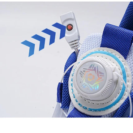 Two Wheels Children's Led Light Roller Skate Shoes For Kids Boys Girls Glowing Sports Luminous Sneakers Skateboard USB Charging