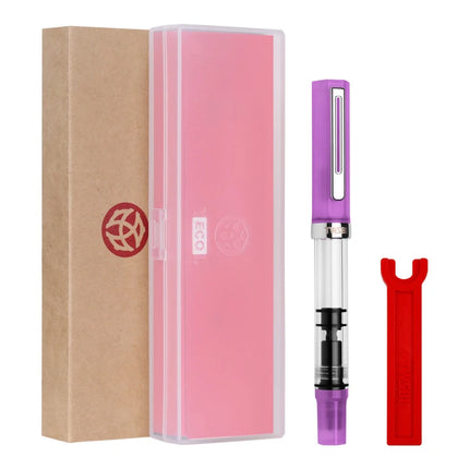 Original TWSBI ECO Piston Pen Transparent Resin Fountain Pen Holder Large Capacity Ink Storage Student Writing Business Gift