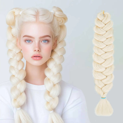 High-end Wigundle Kanekalon Crochet Hair Braiding Hair Extensions For Women Jumbo Braids Pre Stretched Synthetic Hair X pression