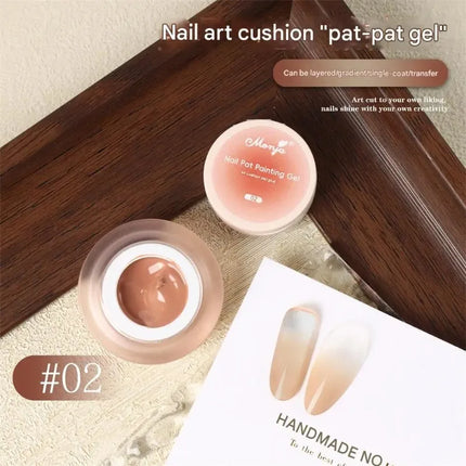 5ml Nail Art Cushion Gradient Painting Gel Black Ombre Patting Gel Polish UV/LED Blush Blooming Aura Manicure Nail Polish Tools