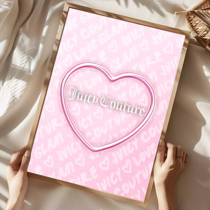J-Juicy C-Couture Poster Home Living Room Bedroom Bar Cafe Art Decor