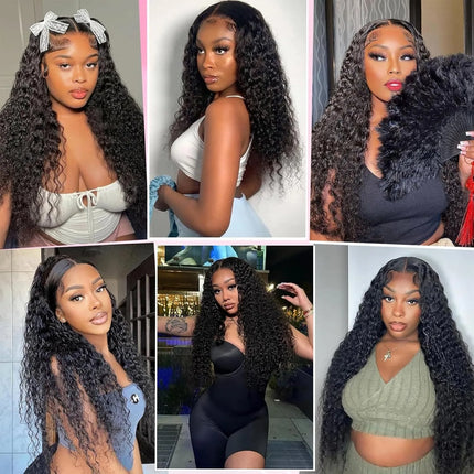 13x4 Lace Frontal Closure Water Wave Human Hair Ear to Ear HD Lace Frontal Closure Free Part Brazilian Wet and Wavy Hair