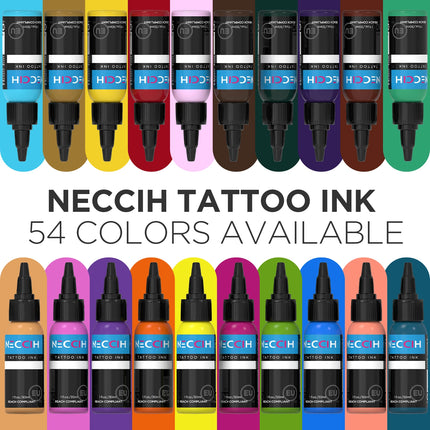 7PCS 30ML Tattoo Ink Pigment Body Art Tattoo Pigment Set 7 Colors Professional Paints Makeup Tattoo Supplies Semi-permanent