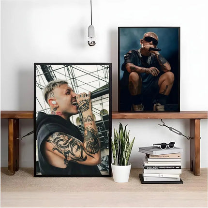 Singrer Rapper L-Lazza Poster Modern And Elegant Wall Stickers For Home Decor Living Room Dormitory Wall Art