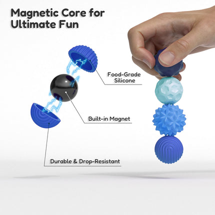 Magnetic Balls Fidget Toy EDC Anti Stress Relief Toy Antistress Anxiety Sensory Magnet Fidgeting for Adult Kids Autism ADHD Gift
