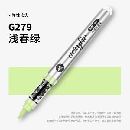 GRASP 120/1 Colors Acrylic Marker Pens Waterproof Pen Soft Brush Nib Student Art for Glass Stone Art School Supplies Stationery