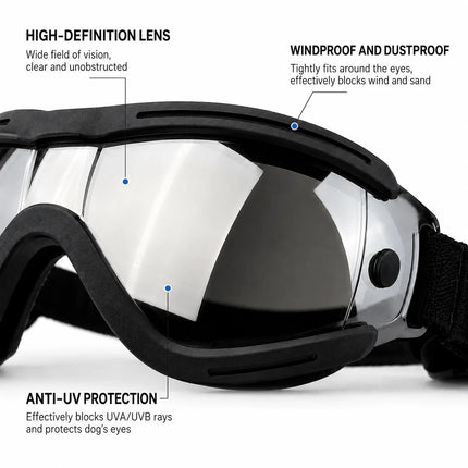UV Protective Goggles for Dogs Cat Sunglasses Cool Protection Eyewear for Small Medium Dogs Outdoor Riding Pets Accessory