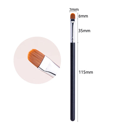 Oblate The Line Brush Ultra-thin Lip Line Eyebrow Concealer Brushes Detail Concealer Makeup Tool Lip Brow Contour The Line Brush