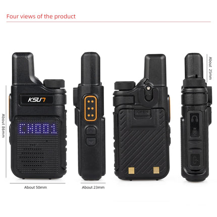 KSUT PMR446 Walkie Talkie 2pcs/1pcs Mini Size Portable Handheld Radio Wireless Set Two Way Radio Station Comunicador Transceiver