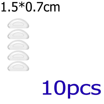 Silicone Non-slip Nose Pads D-shaped Solid Color Glasses Nose Support Long Lasting Eyeglasses Nasal Holder Eyewear Accessories