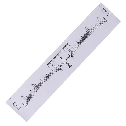 50 pcs Disposable Eyebrow Ruler Sticker For Eyebrow Microblading Tattoo Ruler Tattoo Shaper Stencil Measure Tool Foldable