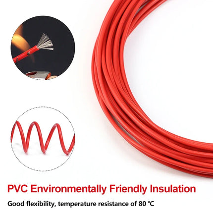 2/5m UL1007 Electronic Wires AWG 30 28 26 24 22 20 18 16 DIY LED Lamp Lighting Wire Line 300V PVC Insulated Tinned Copper Cable