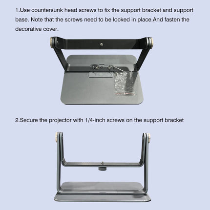 Universal for Vidda Pan Tilt D6 Projector Bracket 360 ° Omni directional Desktop Pan Tilt Bracket for Vidda
