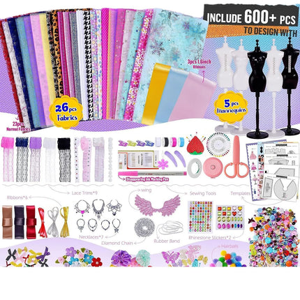 DIY Doll Clothes Craft Kit - Creative Gift for Kids, Handmade Art & Home Decoration