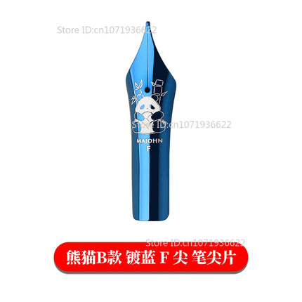 Majohn NO.8 Blue/Black Panda Gold-plated Sun Bock Nib for Majohn P139/P140/P141 Fountain Pen Writing Business Accessories