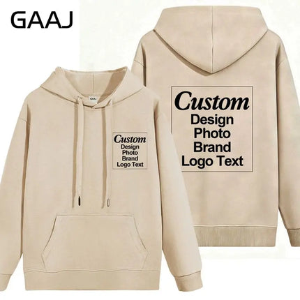 High Quality Custom Hoodie Cotton Sweatshirt Print Embroidery Brand Logo Text Photo Design Men Women Famliy Team Clothing 300g