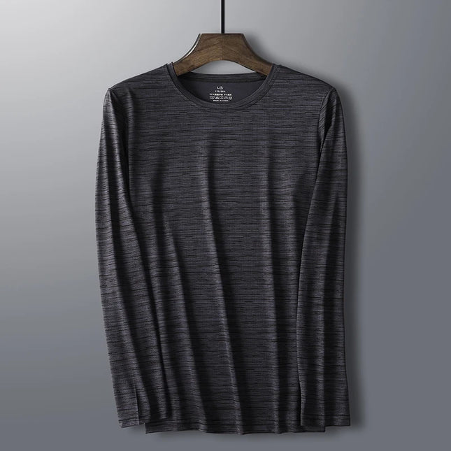 Good Quality 6XL 7XL 8XL T-Shirts Men Plus Size Long Sleeve Tshirt Male Tee Shirt Autumn Hiking Camping Tops Oversized Clothes