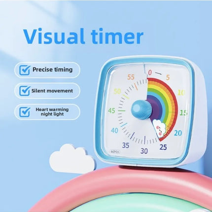Timer Kids Self Discipline Device Visual Time Management Tool Primary School Students Study Homework Focus Aid Learning Clock