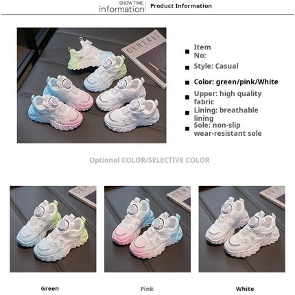 Children Sneakers Unisex Dad's Shoes Baby Boy Trainers Girls Shoes Clunky Sports Tennis Casual Flats Child Infant Footwear