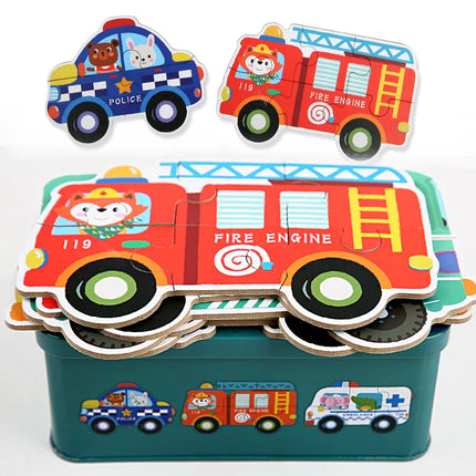 Wooden Puzzle Montessori Toys for Baby 1 2 3 Years Old Kids Alphabet Number Shape Matching Games Children Early Educational Toys