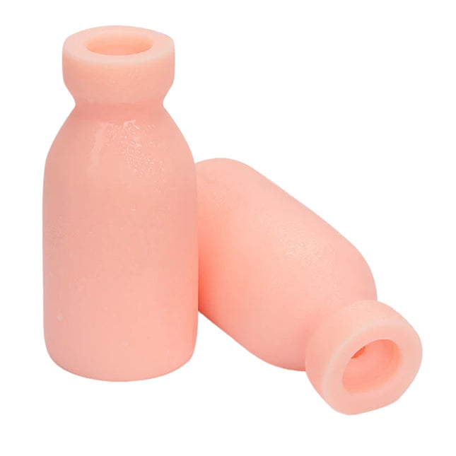 1PC Milk Bottle-Shaped Male Masturbation Cup, Soft TPE Penile Trainer For Men, Realistic Vaginal Texture Sex Toy